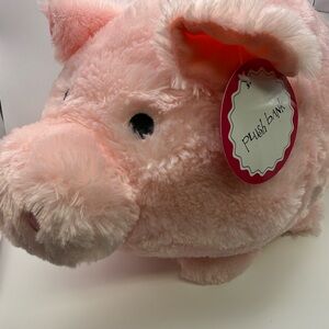 Pink Plush Piggy Bank